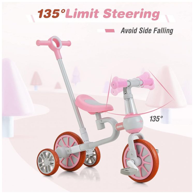 Triciclo-Infantil-5-em-1-com-Alca-de-Empurrar-e-Assento-foto-4