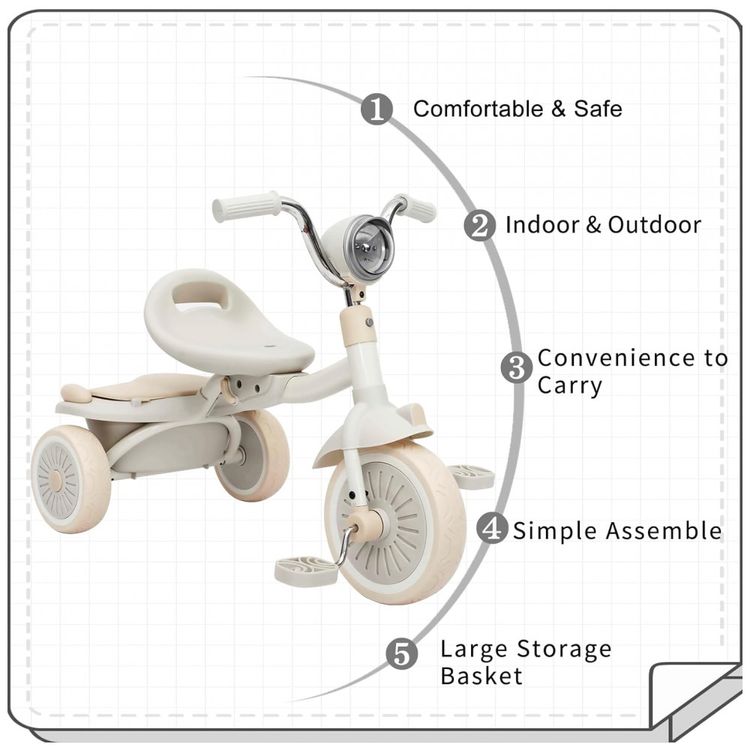 Triciclo-Infantil-Dobravel-com-Luzes-Rodas-Duraveis-e-foto-3