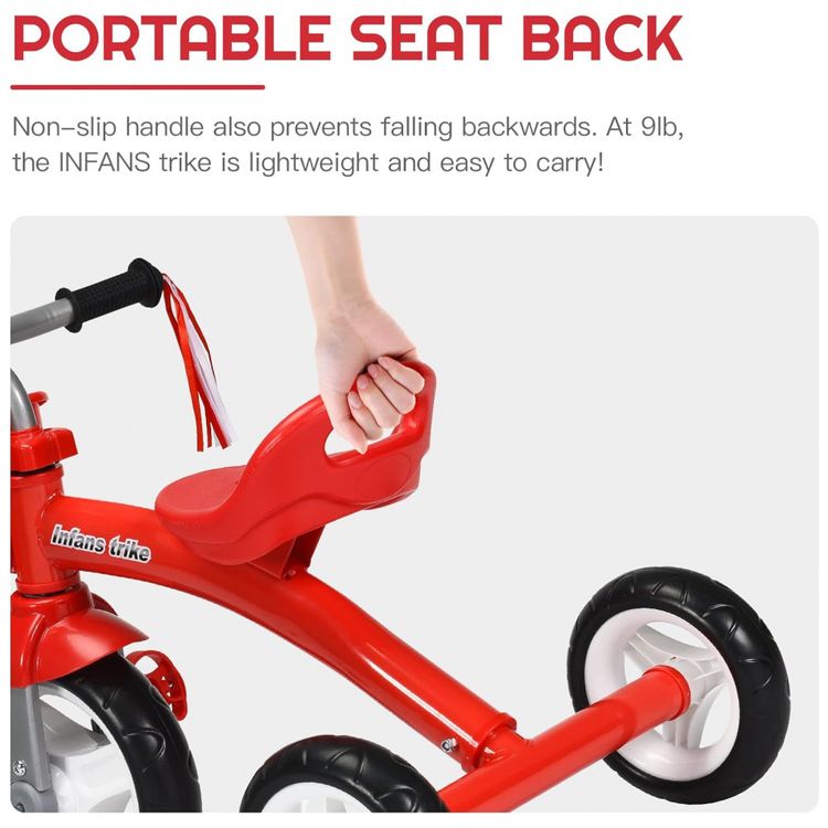 Triciclo-Infantil-com-Assento-Ajustavel-Cesta-e-Rodas-foto-3