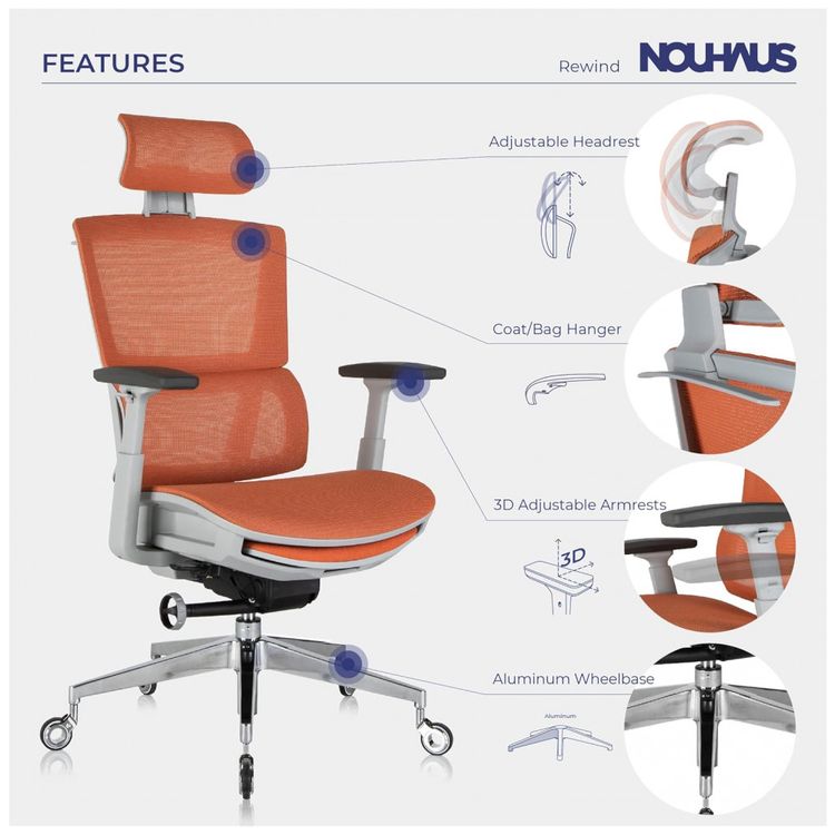 Cadeira-de-Escritorio-Ergonomica-com-Apoio-para-os-Pes-e-foto-2