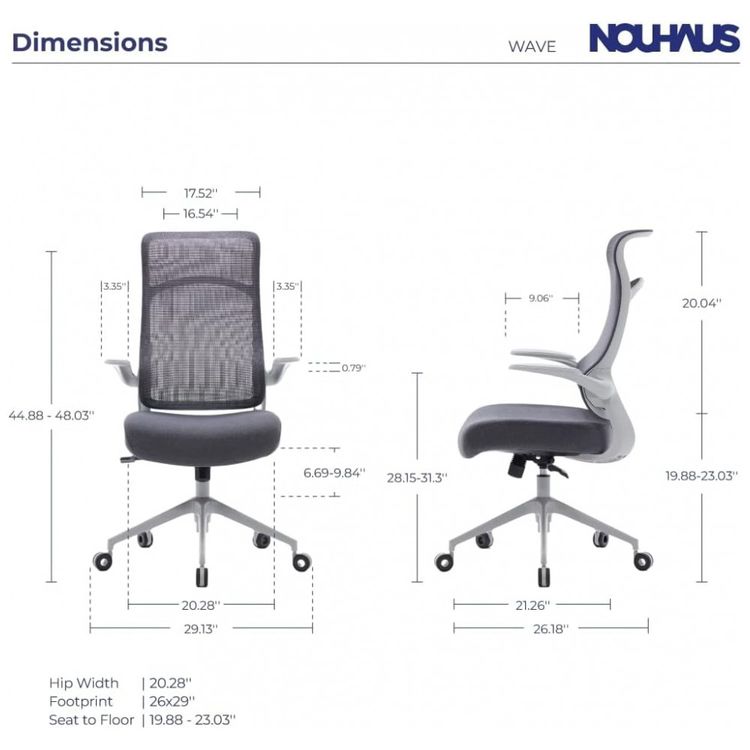 Cadeira-de-Escritorio-Ergonomica-com-Apoio-Lombar-e-Bracos-foto-1