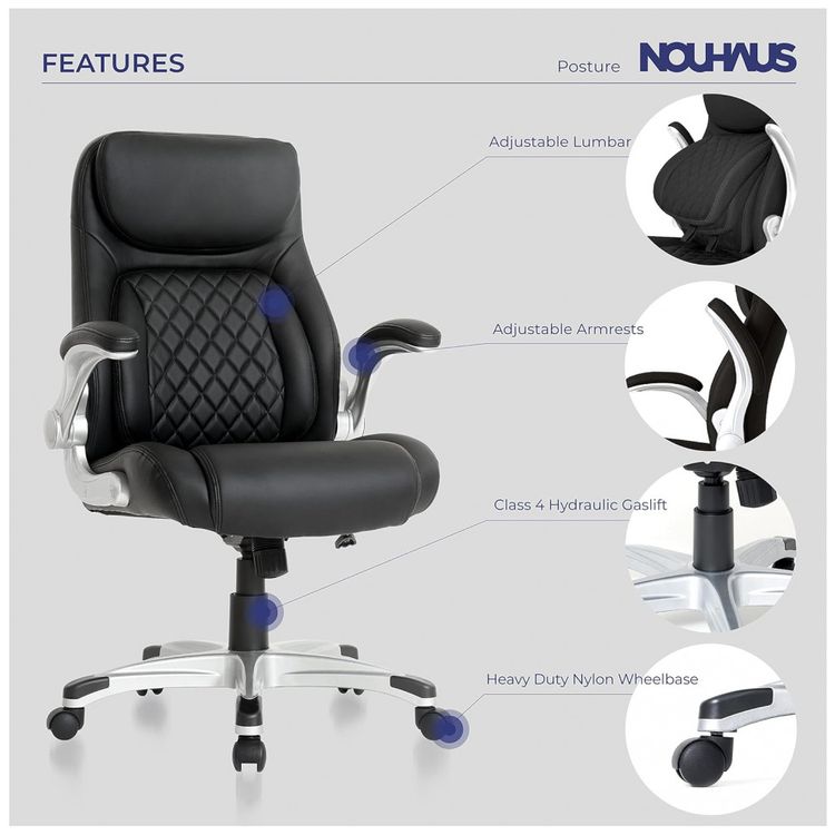 Cadeira-de-Escritorio-Ergonomica-em-Couro-Sintetico-com-foto-3