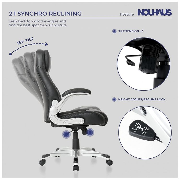 Cadeira-de-Escritorio-Ergonomica-em-Couro-Sintetico-com-foto-4