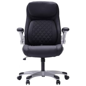 Cadeira-de-Escritorio-Ergonomica-em-Couro-Sintetico-com-foto-0