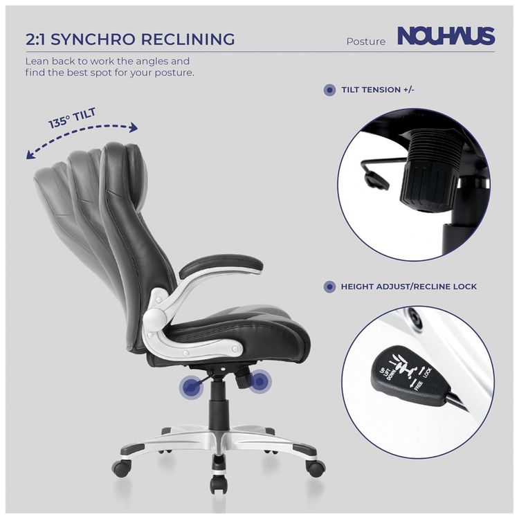 Cadeira-de-Escritorio-Ergonomica-em-Couro-Sintetico-com-foto-4