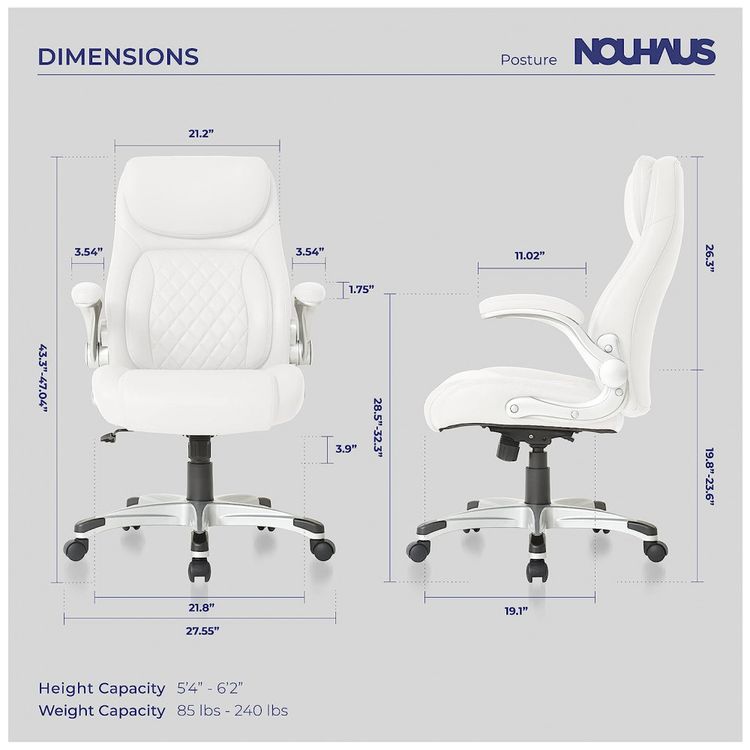 Cadeira-de-Escritorio-Ergonomica-em-Couro-Sintetico-com-foto-1