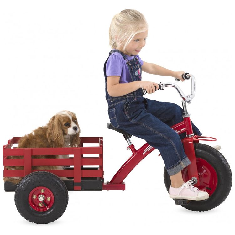 Triciclo-Infantil-com-Guiador-Vertical-de-25H-e-Vagao-de-foto-5