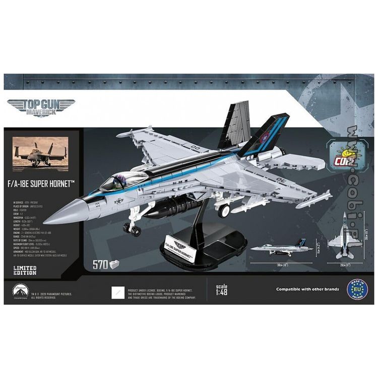 Kit-de-Construcao-Caca-TOP-Gun-Maverick-F-A-18E-Super-Hornet-foto-2