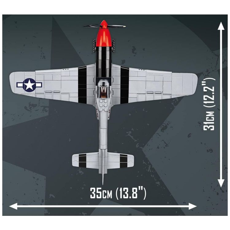 Kit-de-Construcao-Aviao-TOP-Gun-Maverick-Mustang-P-51D-com-foto-3