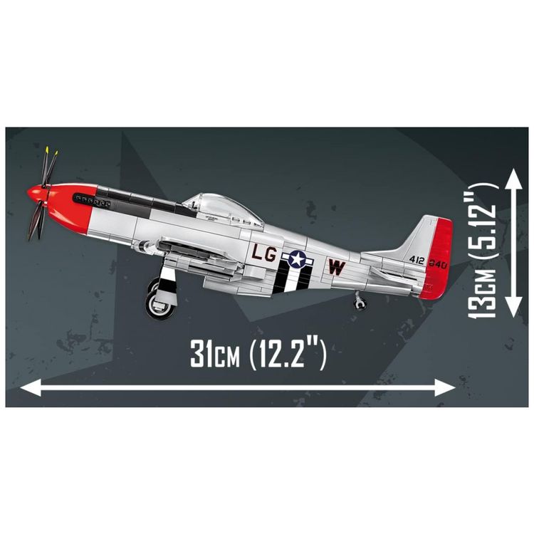 Kit-de-Construcao-Aviao-TOP-Gun-Maverick-Mustang-P-51D-com-foto-4
