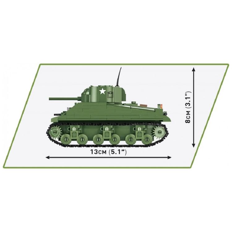 Kit-de-Construcao-Tanque-Sherman-M4A1-da-Segunda-Guerra-foto-4
