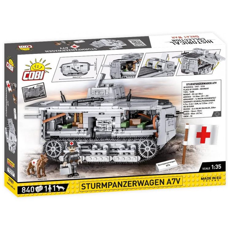 Kit-de-Construcao-Tanque-Sturmpanzerwagen-A7V-da-Grande-foto-1