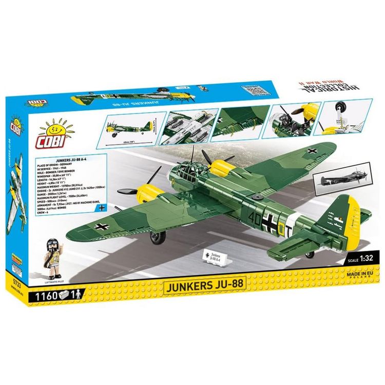 Kit-de-Construcao-Aviao-Junkers-JU88-da-Segunda-Guerra-foto-1