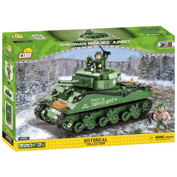 Kit-de-Construcao-Tanque-Sherman-M4A3E2-JUMBO-com-720-Pecas-foto-0