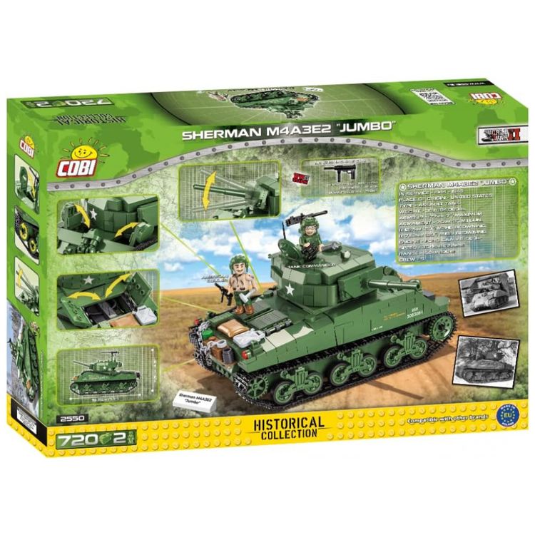 Kit-de-Construcao-Tanque-Sherman-M4A3E2-JUMBO-com-720-Pecas-foto-1