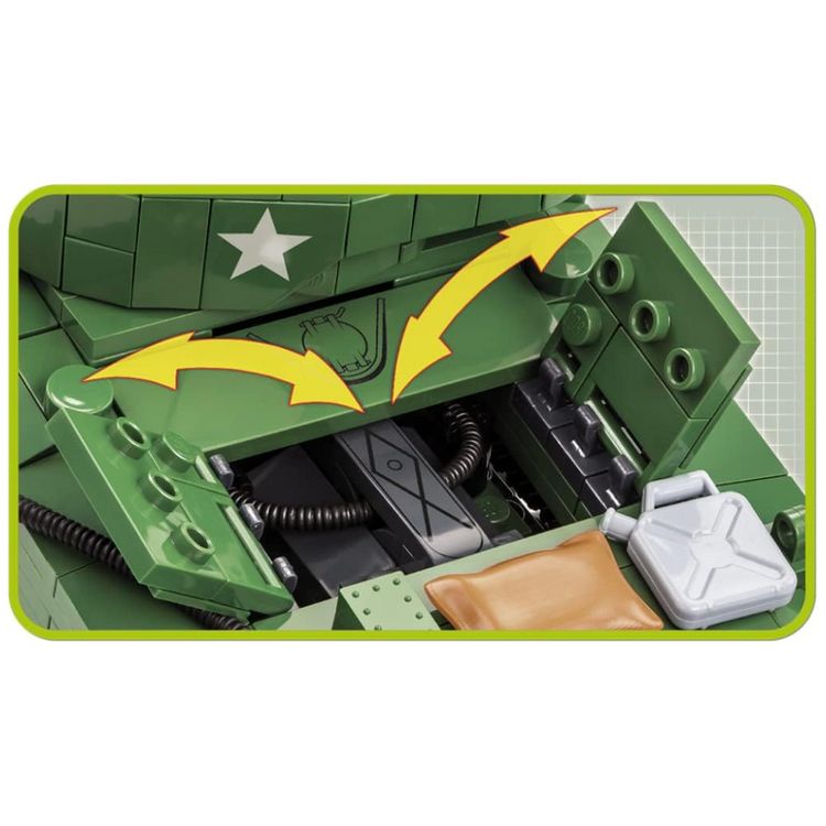 Kit-de-Construcao-Tanque-Sherman-M4A3E2-JUMBO-com-720-Pecas-foto-2