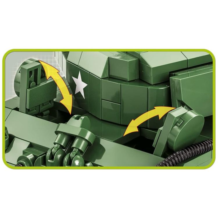 Kit-de-Construcao-Tanque-Sherman-M4A3E2-JUMBO-com-720-Pecas-foto-4