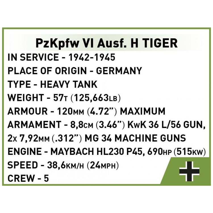 Kit-de-Construcao-Tanque-Panzer-VI-Tiger-131-com-340-Pecas-foto-5