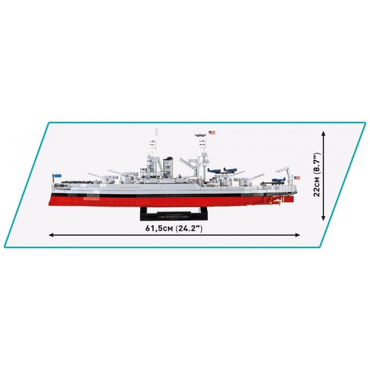 Kit-de-Construcao-Navio-Classe-Pensilvania-da-Segunda-Guerra-foto-2