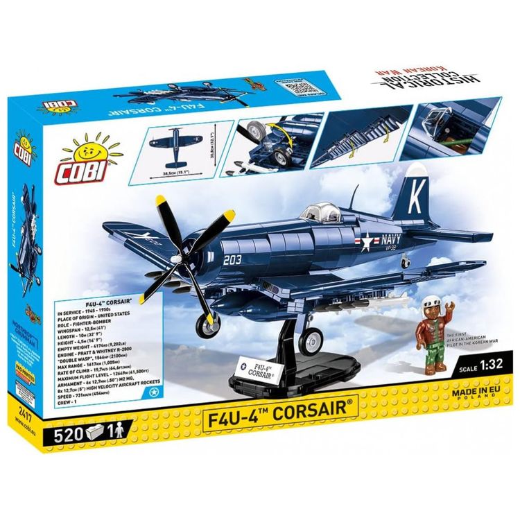 Kit-de-Construcao-Aviao-Corsair-F4U-4-da-Guerra-da-Coreia-foto-1