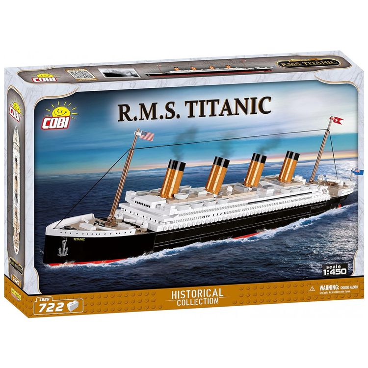 Kit-de-Construcao-RMS-Titanic-com-722-Pecas-COBI-Branco-foto-2