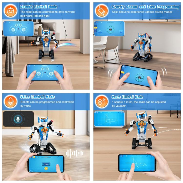 Kit-de-Construcao-457-Pecas-STEM-Robo-Programavel-com-foto-2