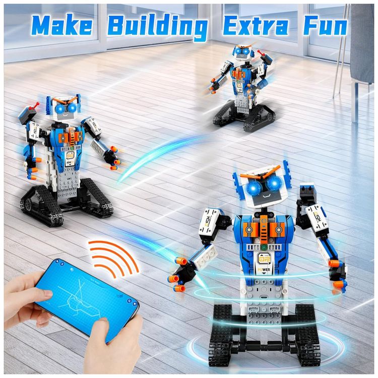 Kit-de-Construcao-457-Pecas-STEM-Robo-Programavel-com-foto-4