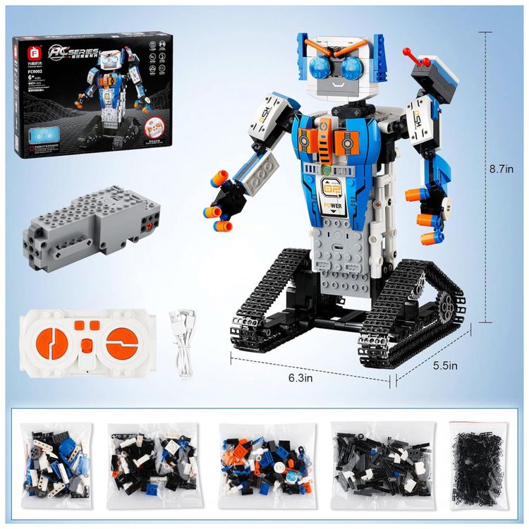 Kit-de-Construcao-457-Pecas-STEM-Robo-Programavel-com-foto-5