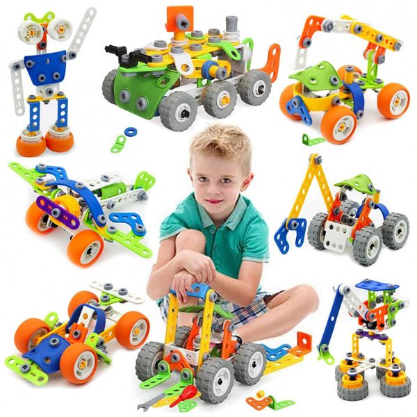 Kit-de-Construcao-STEM-Educativa-com-175-Pecas-para-Criancas-foto-0