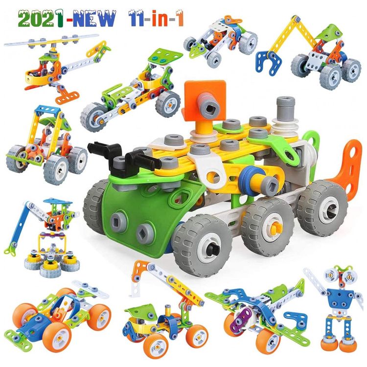 Kit-de-Construcao-STEM-Educativa-com-175-Pecas-para-Criancas-foto-5