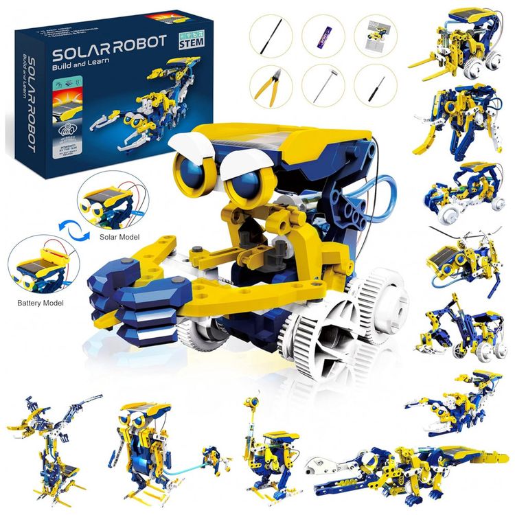 Kit-de-Construcao-STEM-11-em-1-com-231-Pecas-Alimentado-por-foto-0