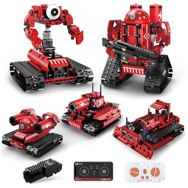 Kit-de-Construcao-Robo-STEM-5-em-1-com-495-Pecas-e-Controle-foto-0