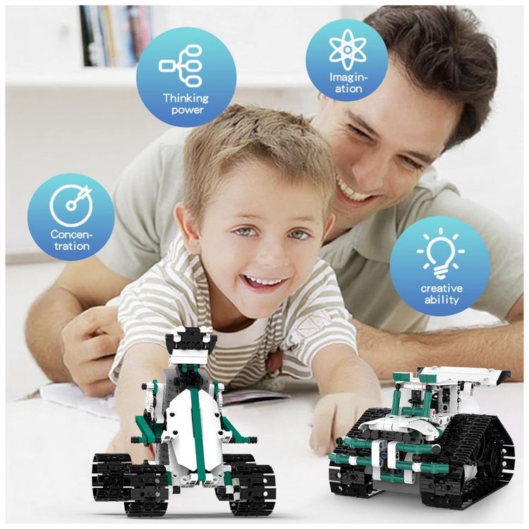 Kit-de-Construcao-Robo-STEM-13-em-1-com-550-Pecas-e-Controle-foto-3