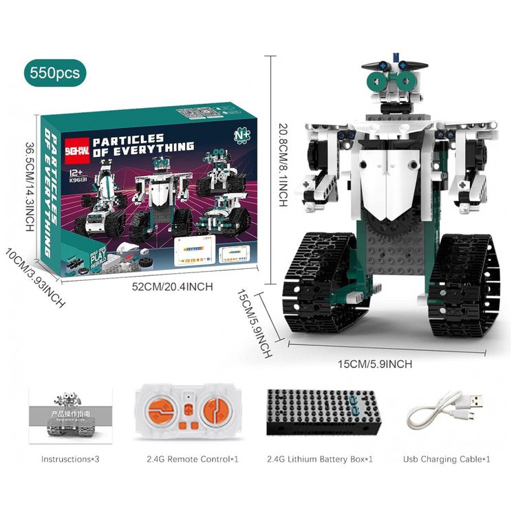Kit-de-Construcao-Robo-STEM-13-em-1-com-550-Pecas-e-Controle-foto-5
