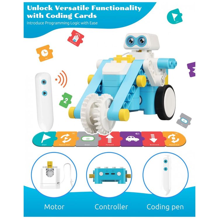 Kit-robotico-STEM-24-em-1-com-Caneta-e-Cartoes-de-foto-2