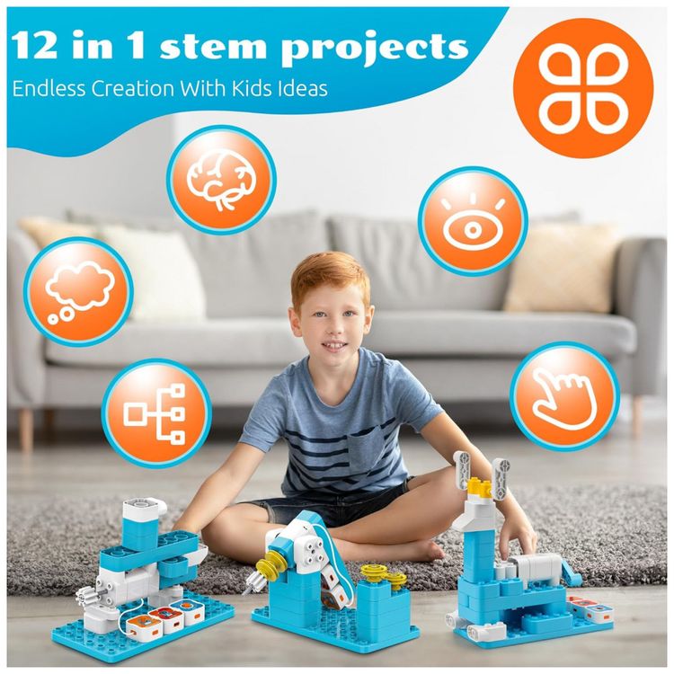 Robo-de-Codificacao-12-em-1-e-Conjunto-de-Construcao-STEM-foto-2