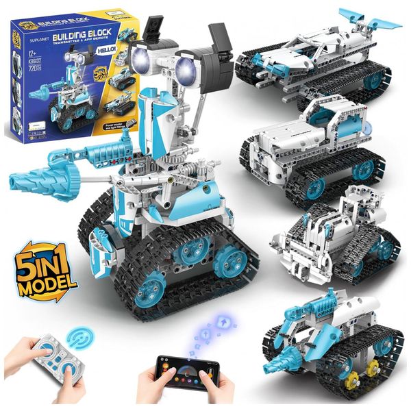 Kit-de-Construcao-720-Pecas-STEM-Robo-Programavel-com-foto-0