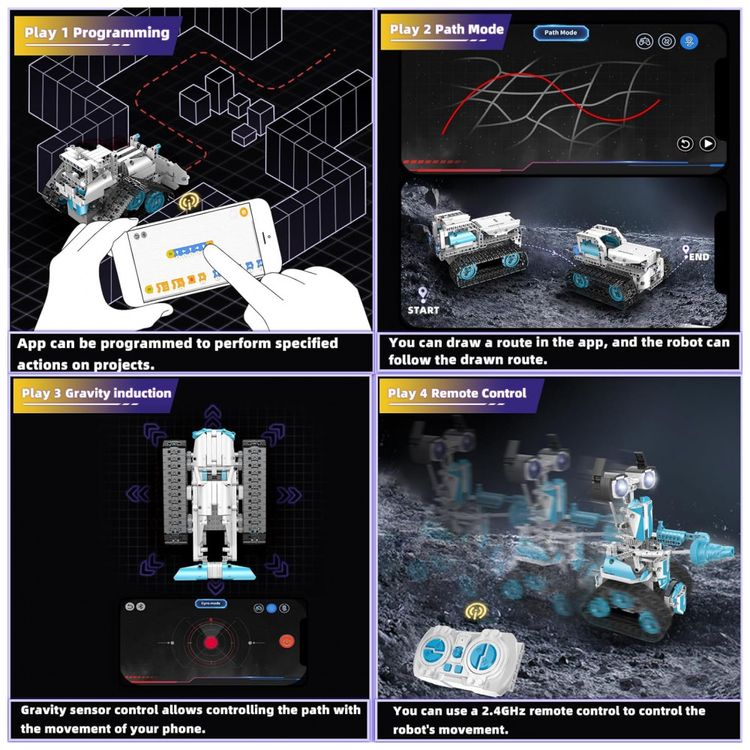 Kit-de-Construcao-720-Pecas-STEM-Robo-Programavel-com-foto-2