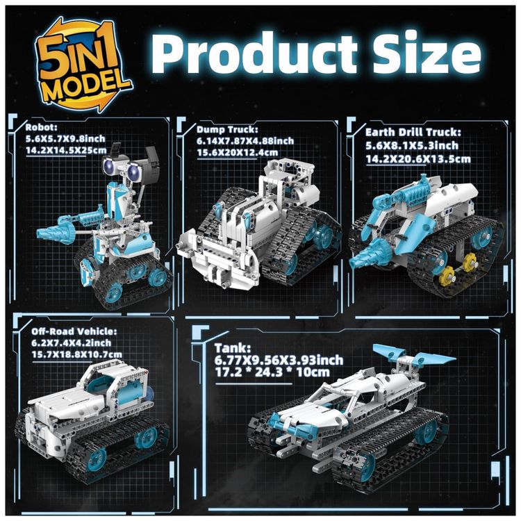 Kit-de-Construcao-720-Pecas-STEM-Robo-Programavel-com-foto-4