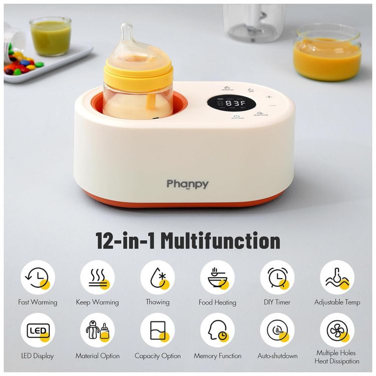 Aquecedor-de-Mamadeira-12-em-1-Multifuncional-sem-Agua-para-foto-2
