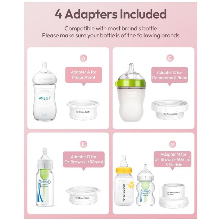 Aquecedor-de-Mamadeira-Rapido-Portatil-com-4-Adaptadores-w-foto-3