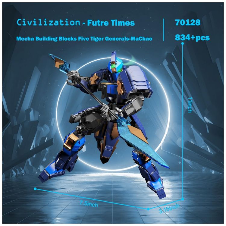Kit-de-Construcao-Robo-Ma-Chao-com-834-Pecas-JMBricklayer-foto-3