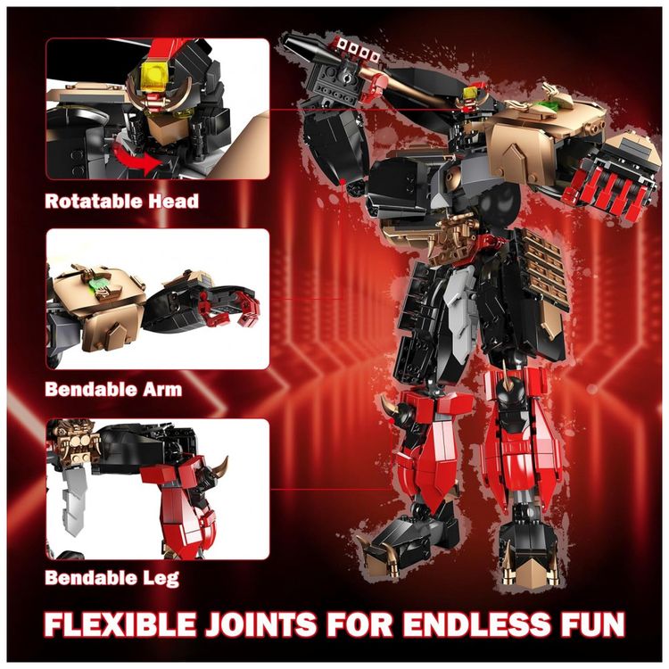 Kit-de-Construcao-Robo-Zhang-Fei-Black-com-920-Pecas-foto-1
