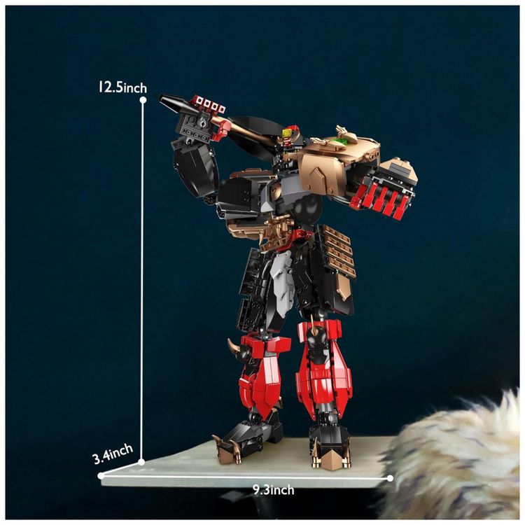 Kit-de-Construcao-Robo-Zhang-Fei-Black-com-920-Pecas-foto-3