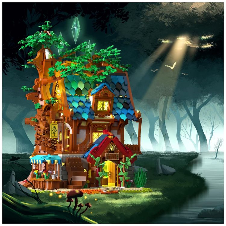 Kit-de-Construcao-Casa-na-Arvore-Medieval-com-2566-Pecas-foto-1