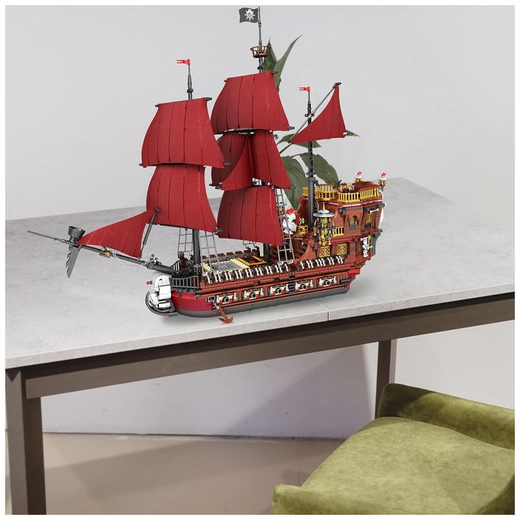 Kit-de-Construcao-Navio-Red-Pirate-Revenge-com-3066-Pecas-foto-5