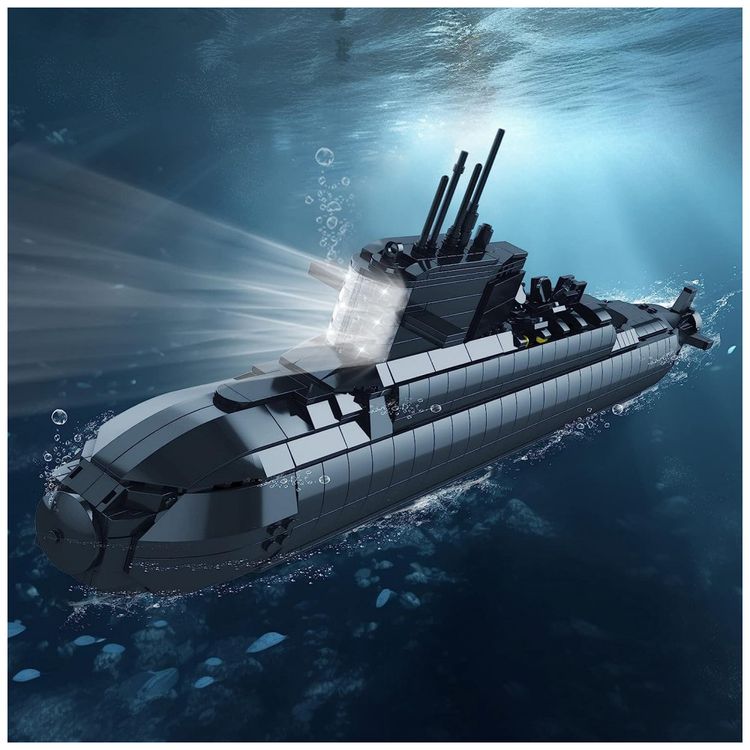 Kit-de-Construcao-Submarino-Nuclear-com-1498-Pecas-foto-1