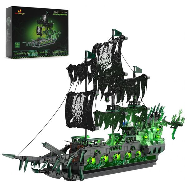 Kit-de-Construcao-Navio-Fantasma-Flying-Dutchman-com-Luzes-e-foto-0