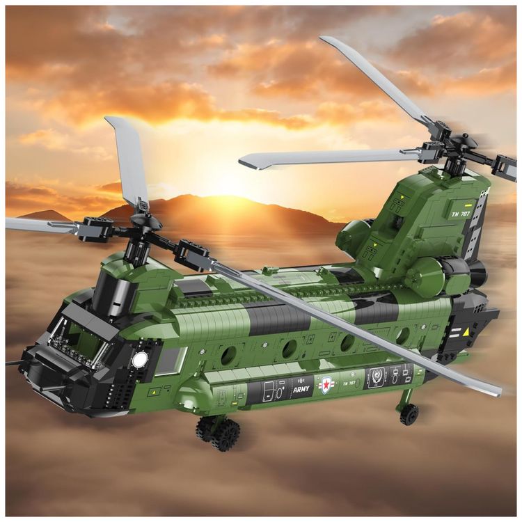 Kit-de-Construcao-Helicoptero-Militar-com-1622-Pecas-foto-1