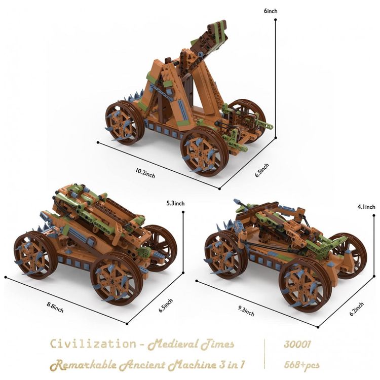 Kit-de-Construcao-3-em-1-Catapulta-Trebuchet-Crossbow-foto-2